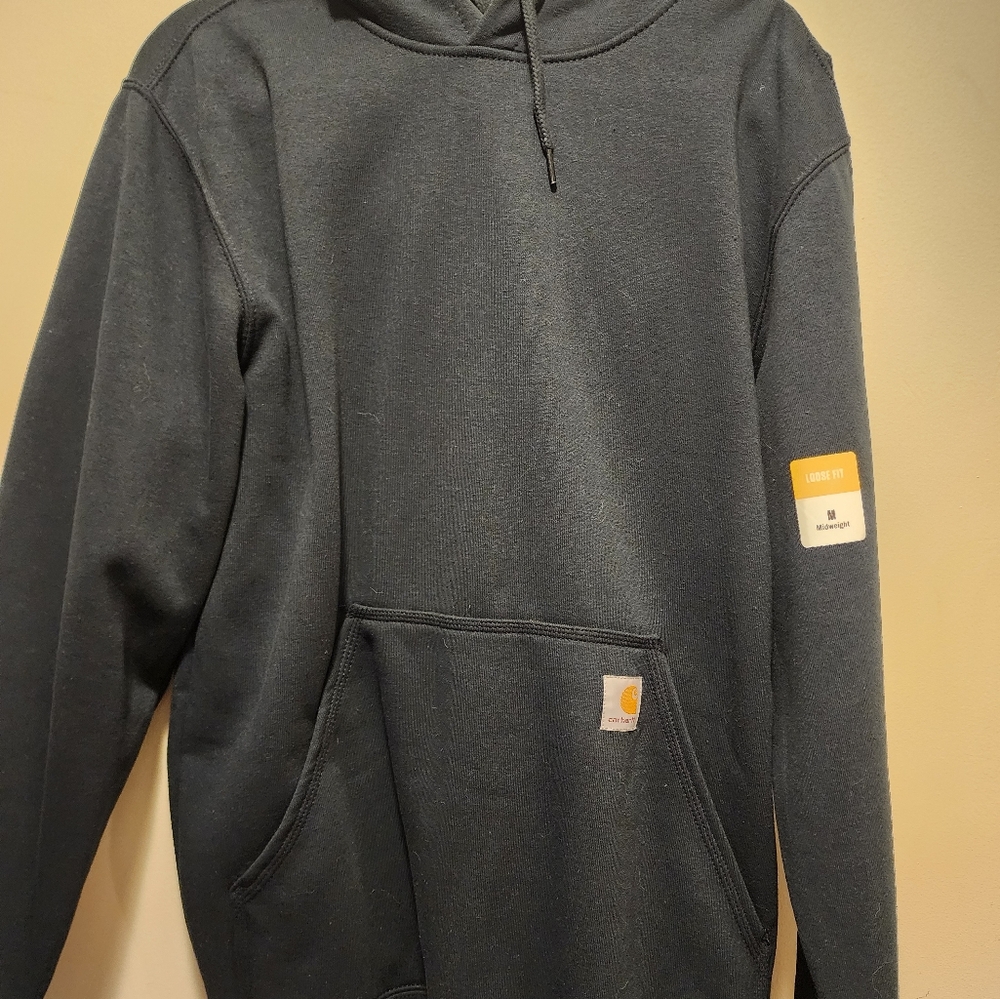 Carhartt Men's Blue Hoodie Medium